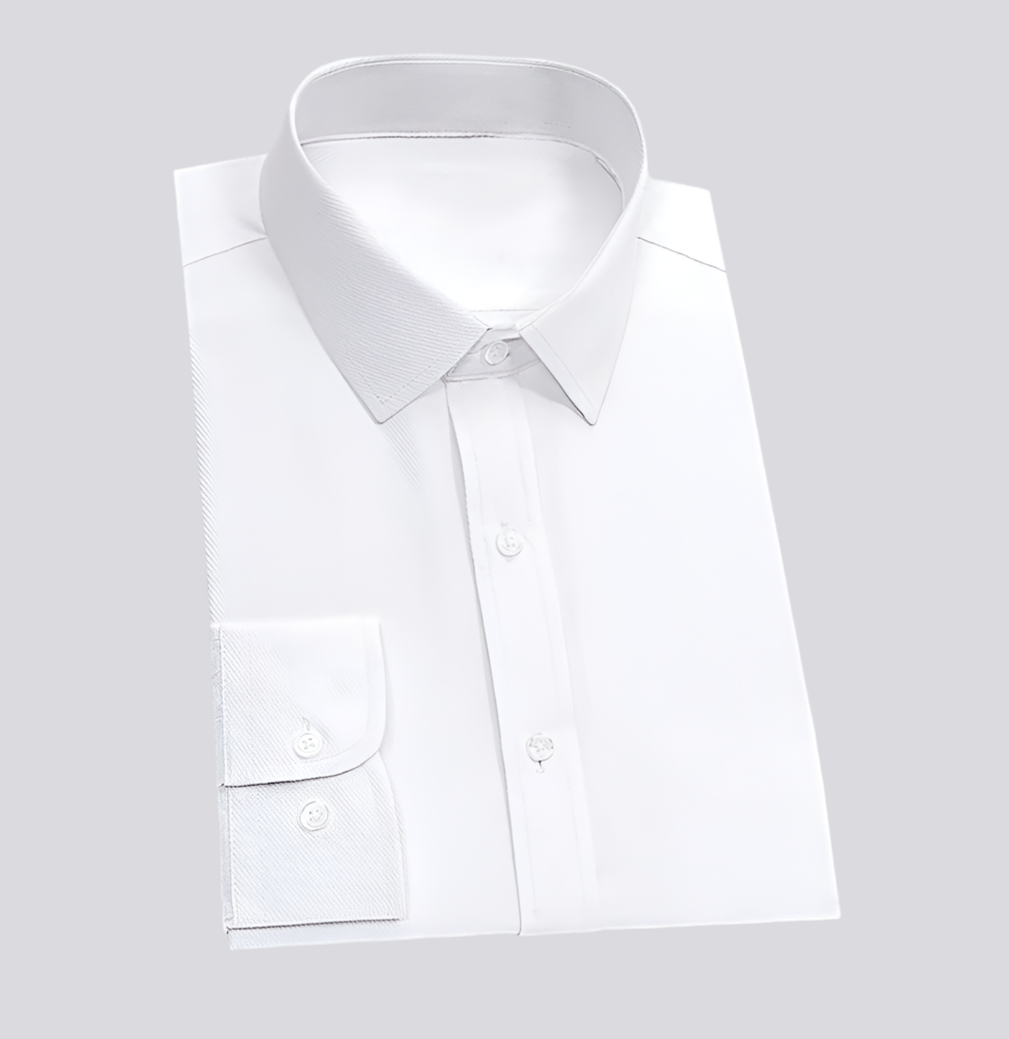 Chemise coupe tailored blanche petite poche