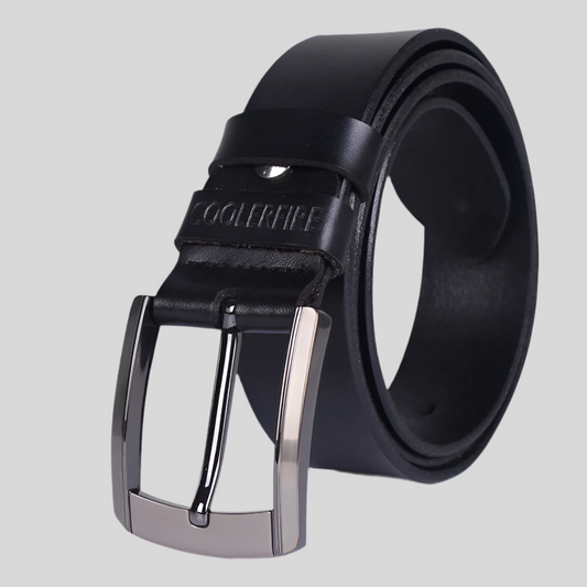 Ceinture en cuir noir