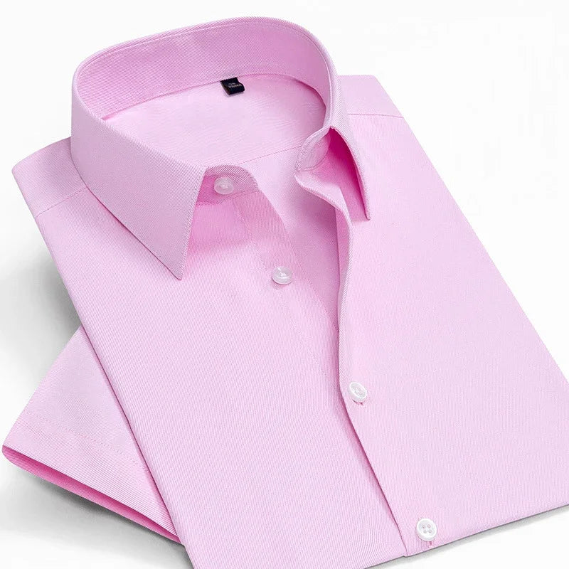 Chemise coupe tailored rose